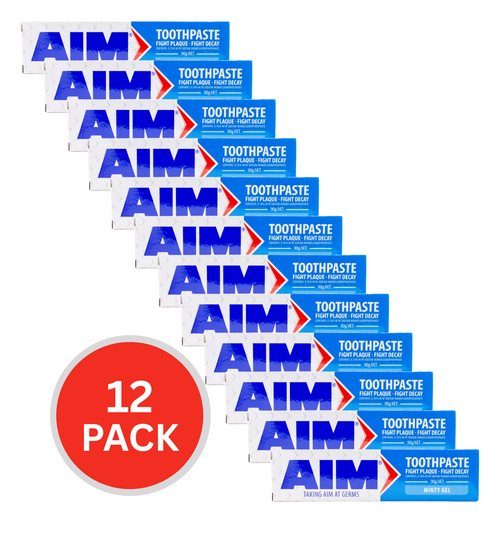 Aim Toothpaste Minty Gel 90g (Value Pack 12)