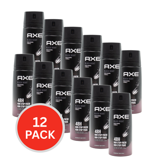 Axe Deodorant Bodyspray Black Night 150ml (12 Pack)