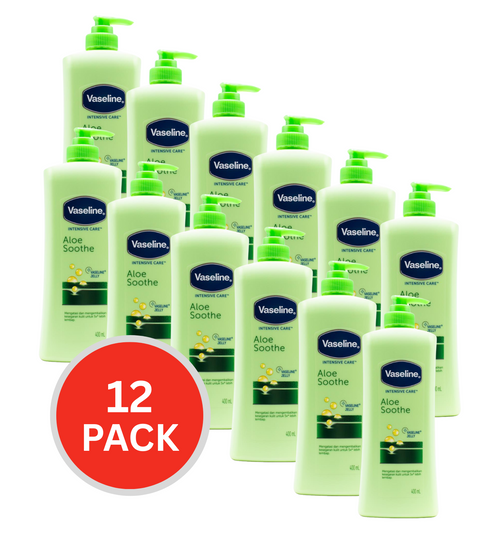 Vaseline Aloe Soothe Intensive Care 400ml (12 Pack)
