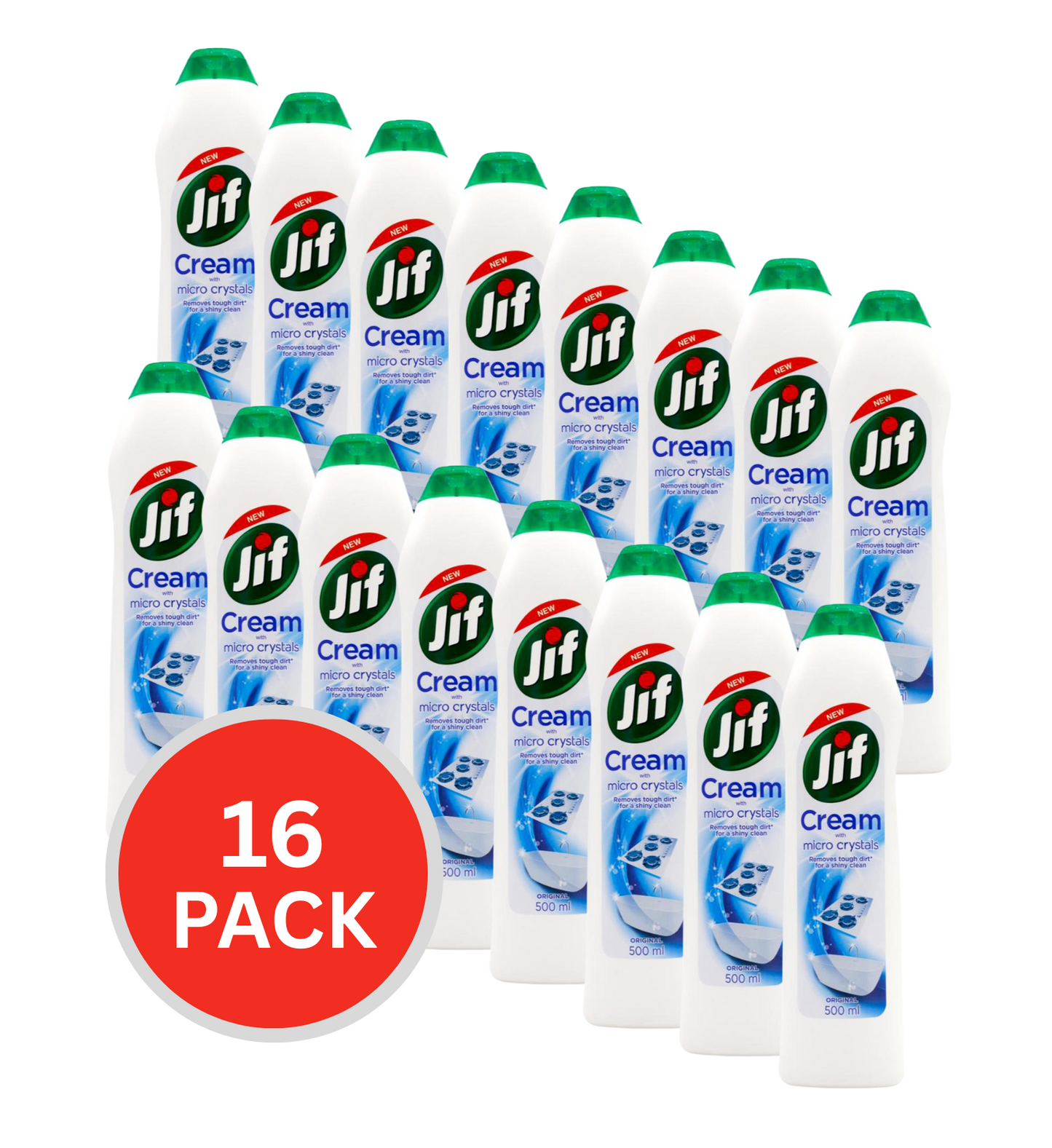 Jif 500ml Cream With Micro Crystals Original (16x Pack)
