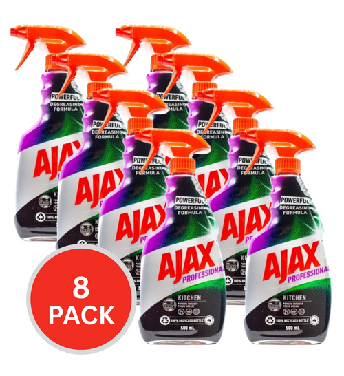 Ajax 500ml Professional Trigger Kitchen Power Degreaser (8x Pack)