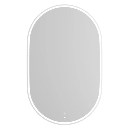 LED Noosa 900(H)x600(W) White Metal Frame Mirror- Install Horizontal or Vertical