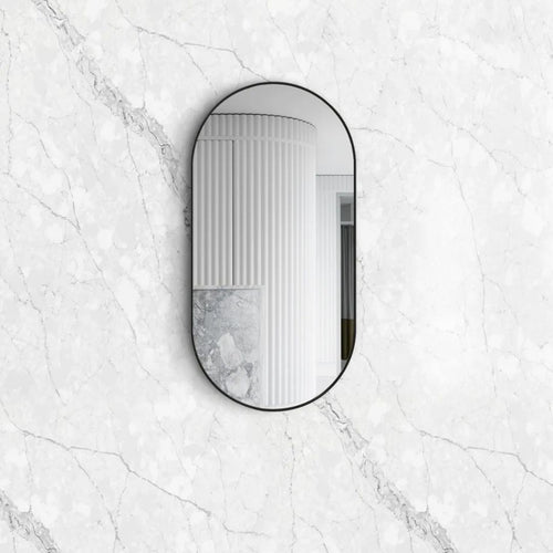 Noosa 900(H)x450(W) Black Metal Frame Mirror