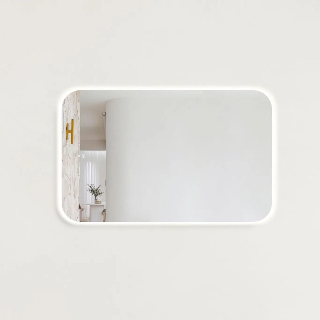 LED Newport 1200(W)x750(H) Frameless Mirror - Install Horizontal or Vertical