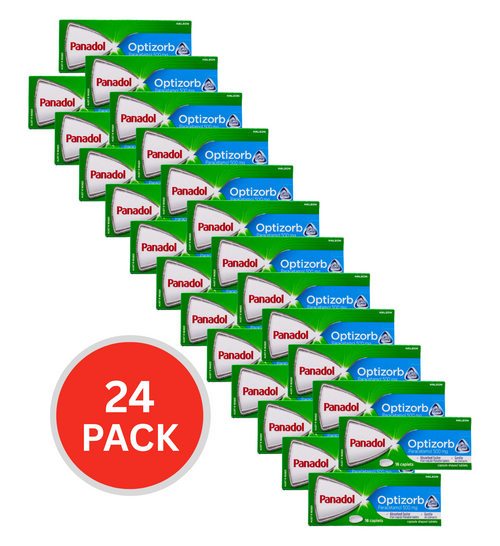 Panadol Pk16 Caplets Paracetamol 500mg Optizorb (24x Pack)