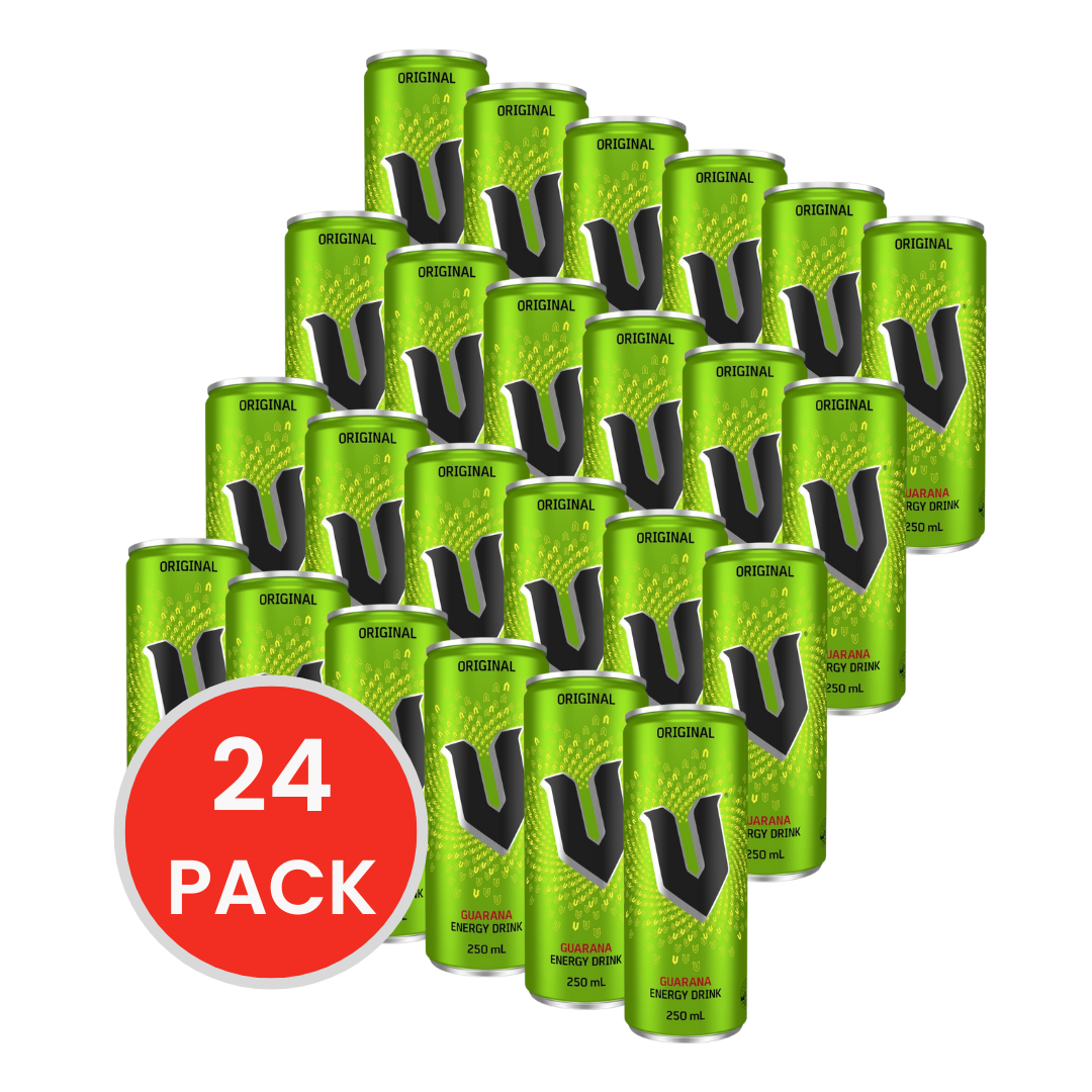V Energy Drink 250ml Can (24x Pack)
