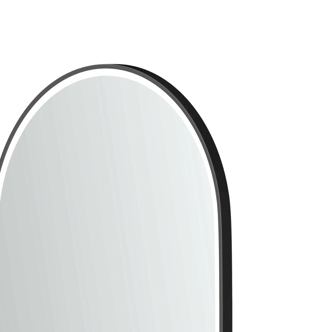 LED Noosa 900(H)x600(W) Black Metal Frame Mirror- Install Horizontal or Vertical