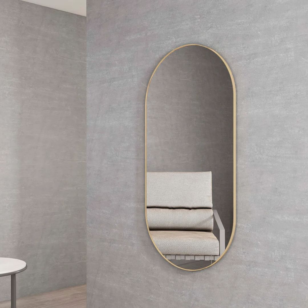 Noosa 900(H)x450(W) Gold Metal Frame Mirror