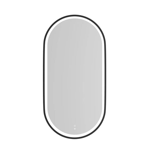 LED Noosa 900(H)x450(W) Black Metal Frame Mirror