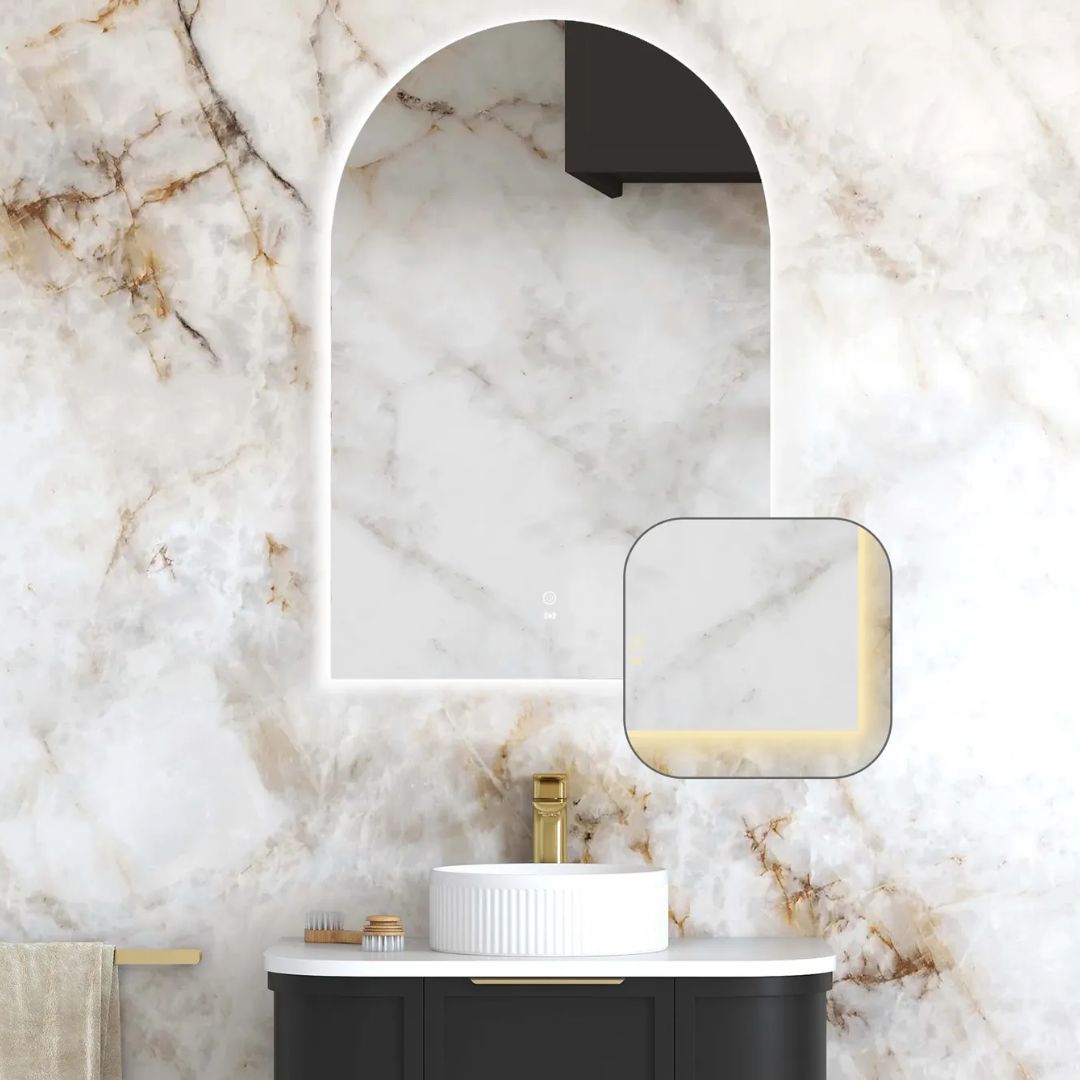 LED Archie 900(H)x600(W) Frameless Mirror
