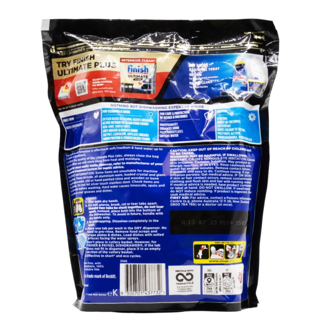 Finish Powerball Ultimate Plus Lemon Dishwasher Tablets PK45 (6 Pack)