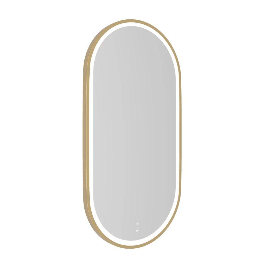 LED Noosa 900(H)x450(W) Gold Metal Frame Mirror