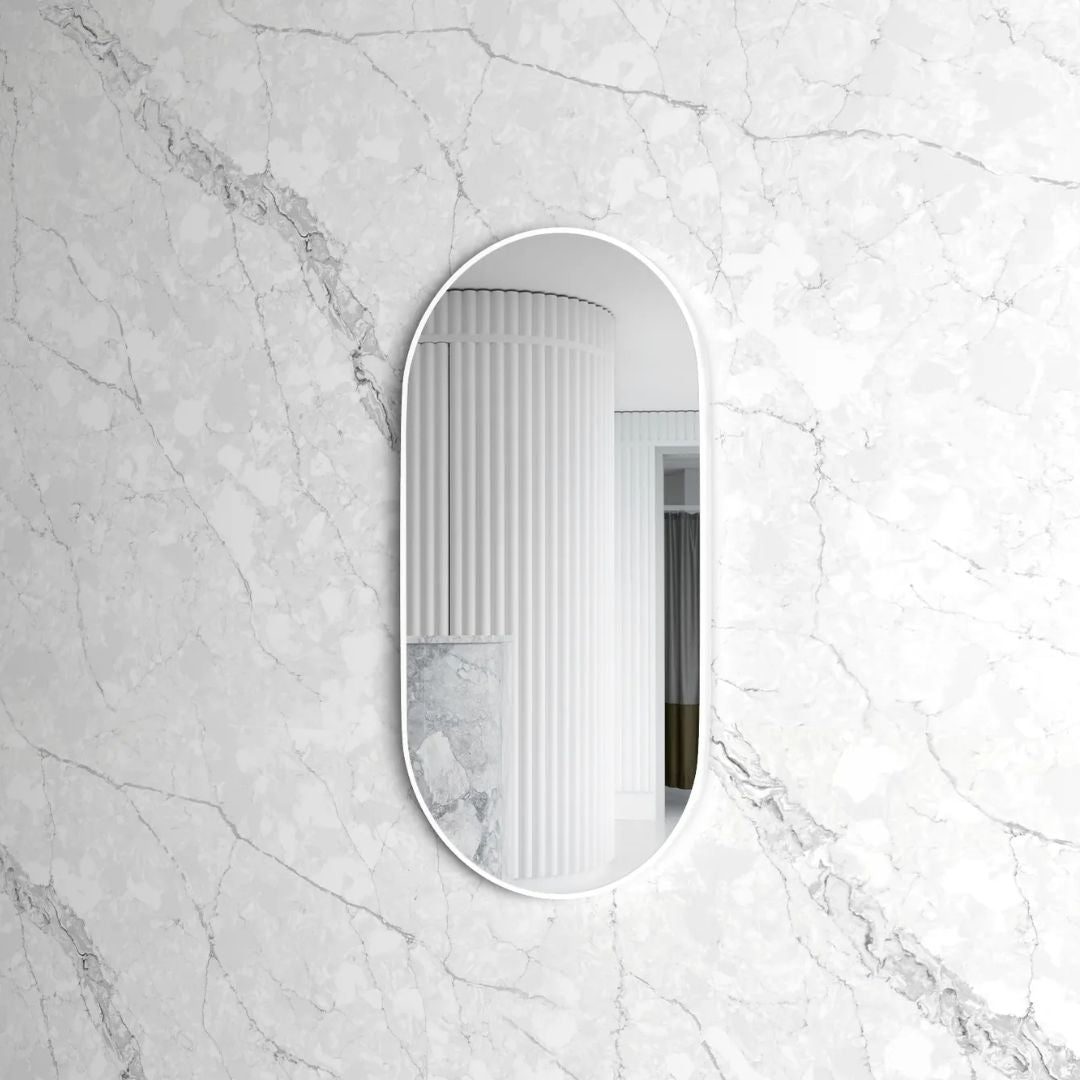 Noosa 900(H)x450(W) White Metal Frame Mirror