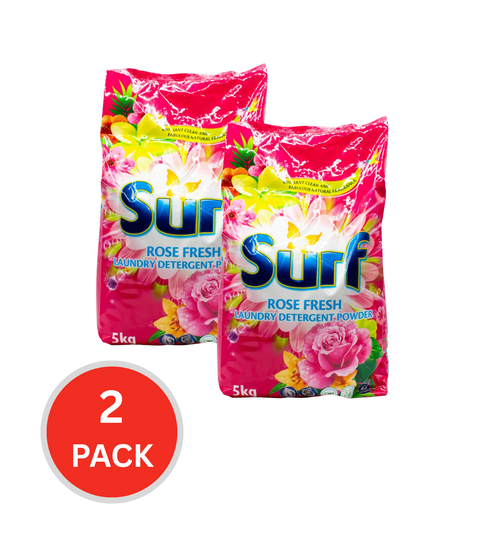 Surf 5kg Laundry Detergent Powder Rose Fresh (2x Pack)