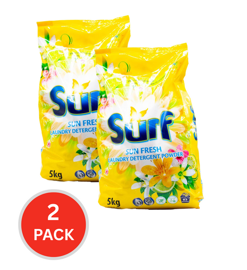 Surf 5kg Laundry Detergent Powder Sun Fresh (2x Pack)