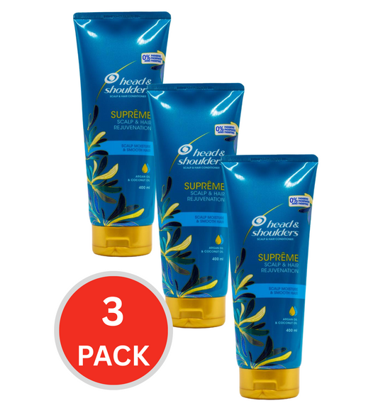 Head & Shoulders Anti-dandruff Conditioner Supreme Moisture 400ml (3x Pack)