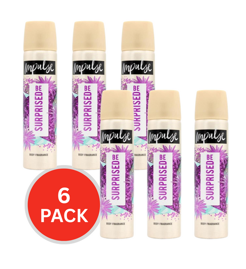 Impulse Body Fragrance Be Surprised 50g / 75ml (6 Pack)