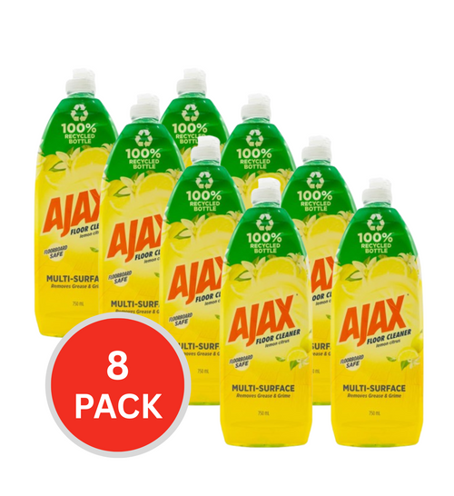 Ajax 750ml Floor Cleaner Citrus Burst (8x Pack)