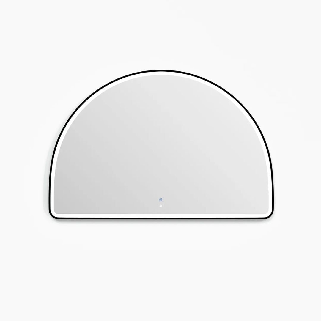 LED Moonlight Archie 800(H)x1200(W) Black Metal Frame Mirror