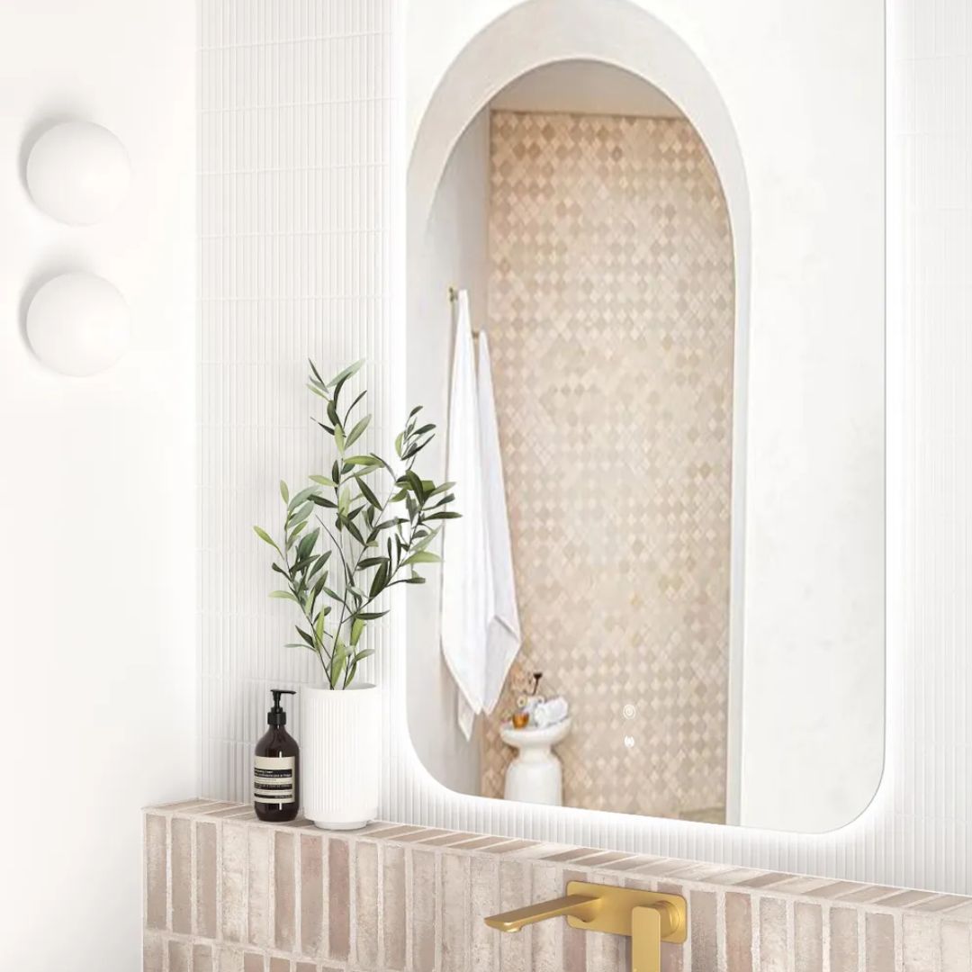 LED Newport 1200(W)x750(H) Frameless Mirror - Install Horizontal or Vertical