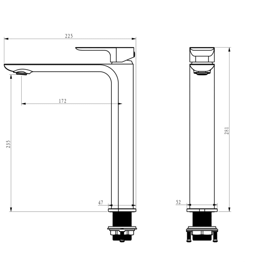 Oskar Tall Basin Mixer