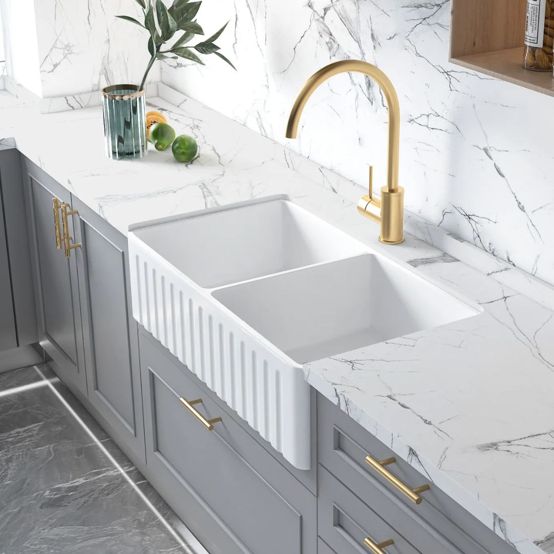 Boston 853x461x255 Butler Sink Double Bowl