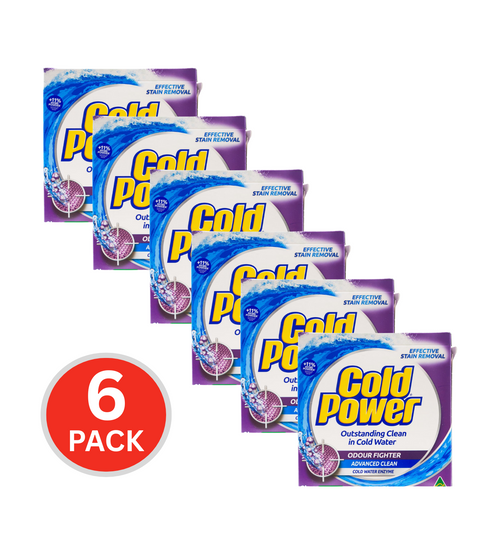 Cold Power 2kg Laundry Powder Odour Fighter Advanced Cleaning (6x Pack)