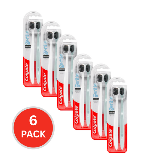 Colgate Pk2 Charcoal Toothbrush Soft (6x Pack)