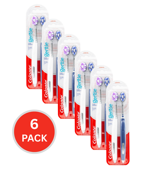 Colgate Pk2 Toothbrush Gentle Gum Expert Ultra Soft (6x Pack)