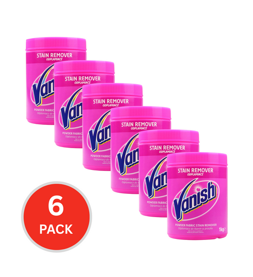 Vanish 1kg Powder Fabric Stain Remover (6x Pack)