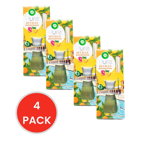 Air Wick 30ml Reed Diffuser Pure Seville Orange And Grapefruit (4x Pack)