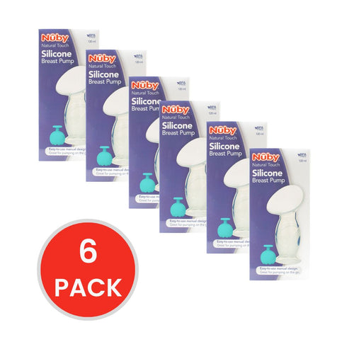 Nuby 120ml Silicone Breast Pump (6x Pieces)