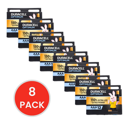 Duracell Optimum AAA Batteries 8 x 12Pk (Value Pack 96)