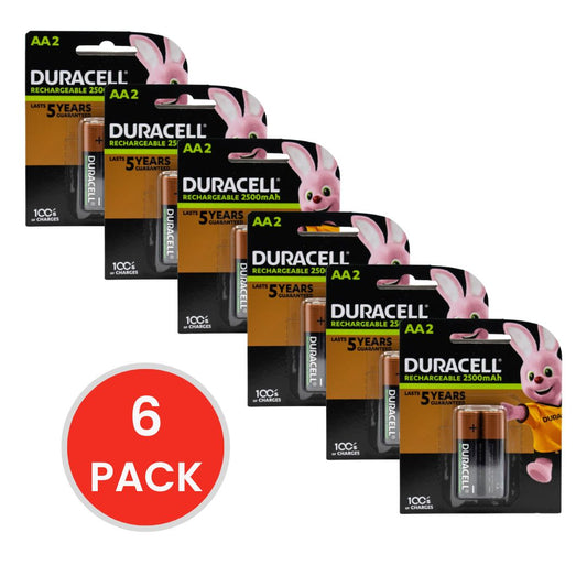 Duracell Rechargeable Batteries AA 6 x 2Pk (Value Pack 12)