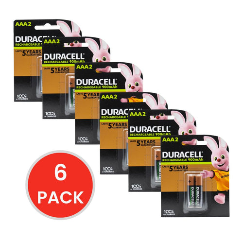 Duracell Rechargeable Batteries AAA 6 x 2Pk (Value Pack 12)