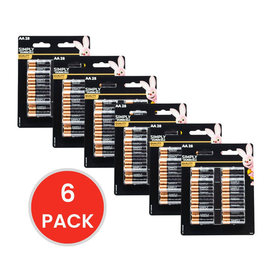 Duracell Batteries AA 6 x 28Pk (Value Pack 168)
