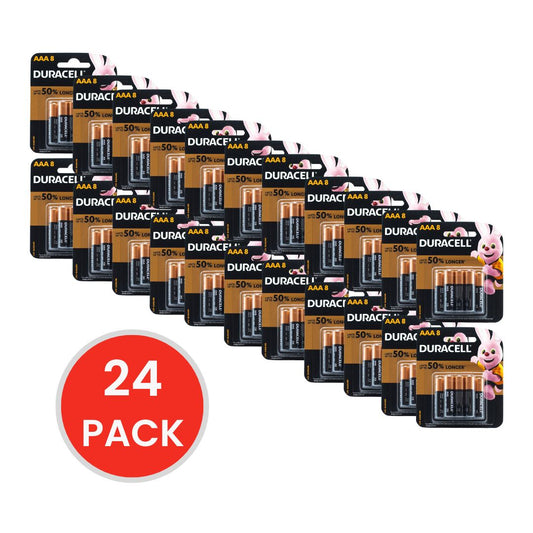 Duracell AAA Batteries 8 x 24Pk (Value Pack 192)