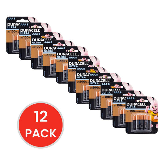 Duracell AAA Ultra Batteries 1.5v Alkaline 12 x 8Pk (Value Pack 96)