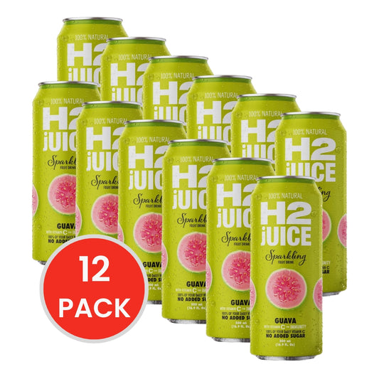 H2 Juice Sparkling Guava 500ml Can (12x Pack)