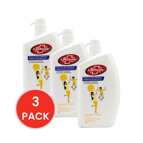 Lifebuoy Body Wash Lemon Fresh 1 Litre (3x Pack)