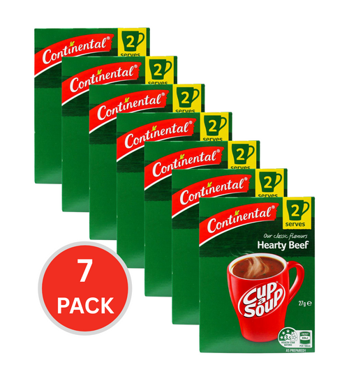 Continental Pk2 X27g Cup A Soup Hearty Beef (7x Pack)