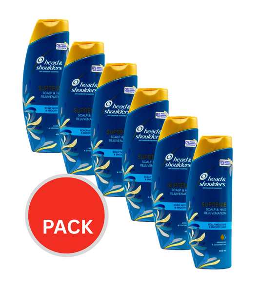 Head & Shoulders Anti-dandruff Shampoo Supreme Moisture 400ml (6x Pack)