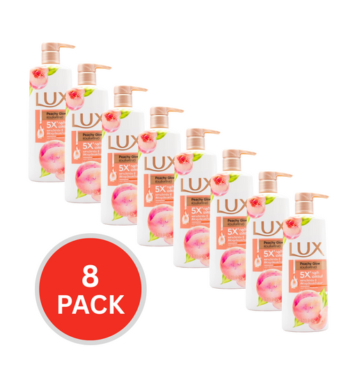 Lux Body Wash Peachy Glow 450ml (8 Pack)