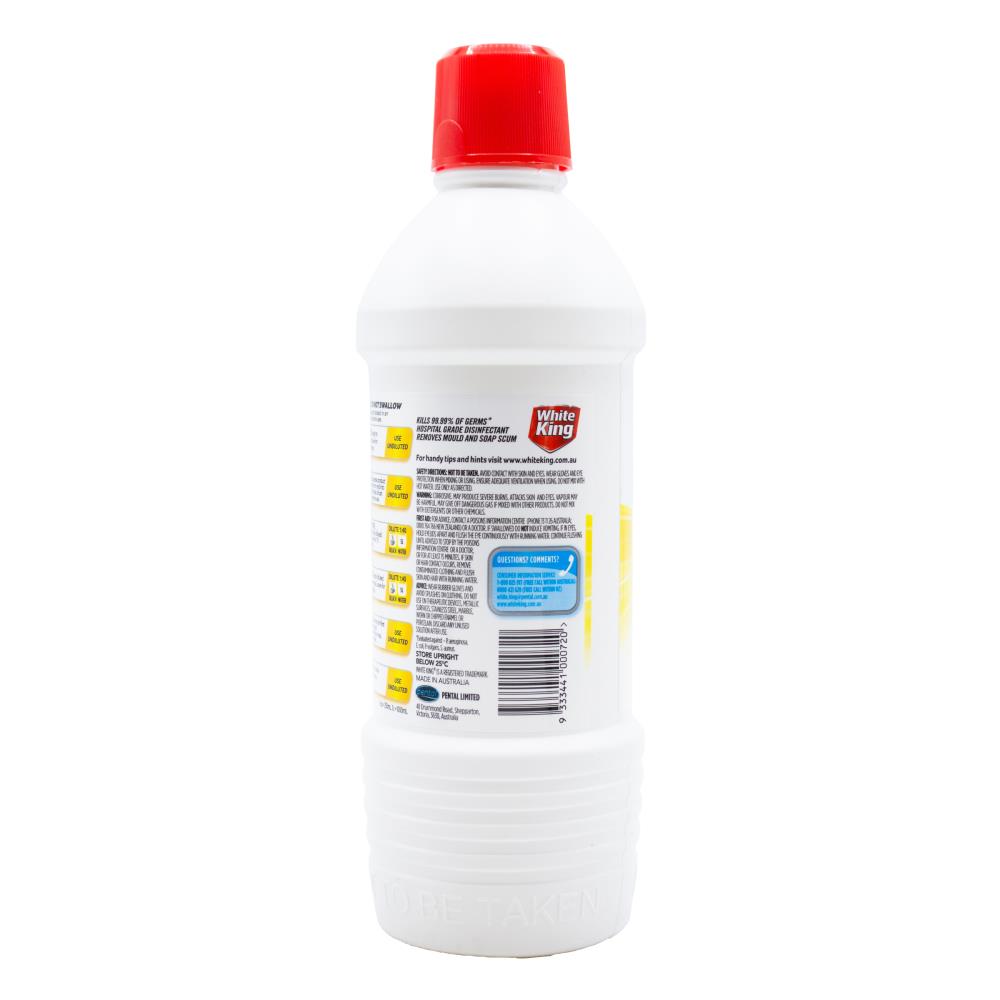 White King Multi - Purpose Power Cleaner Thick Clinging Gel Lemon 1L (6 Pack)