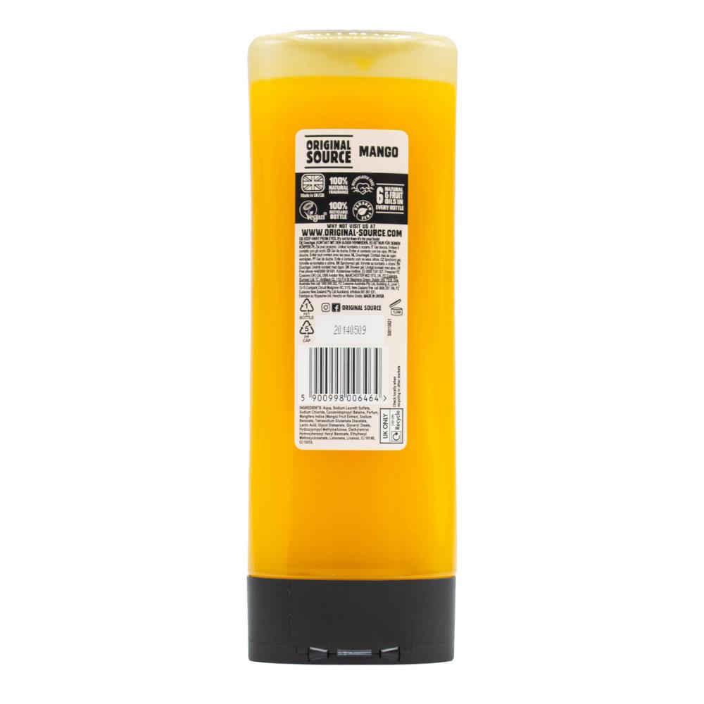 Original Source 500ml Shower Gel Juicy Mango (6x Pack)