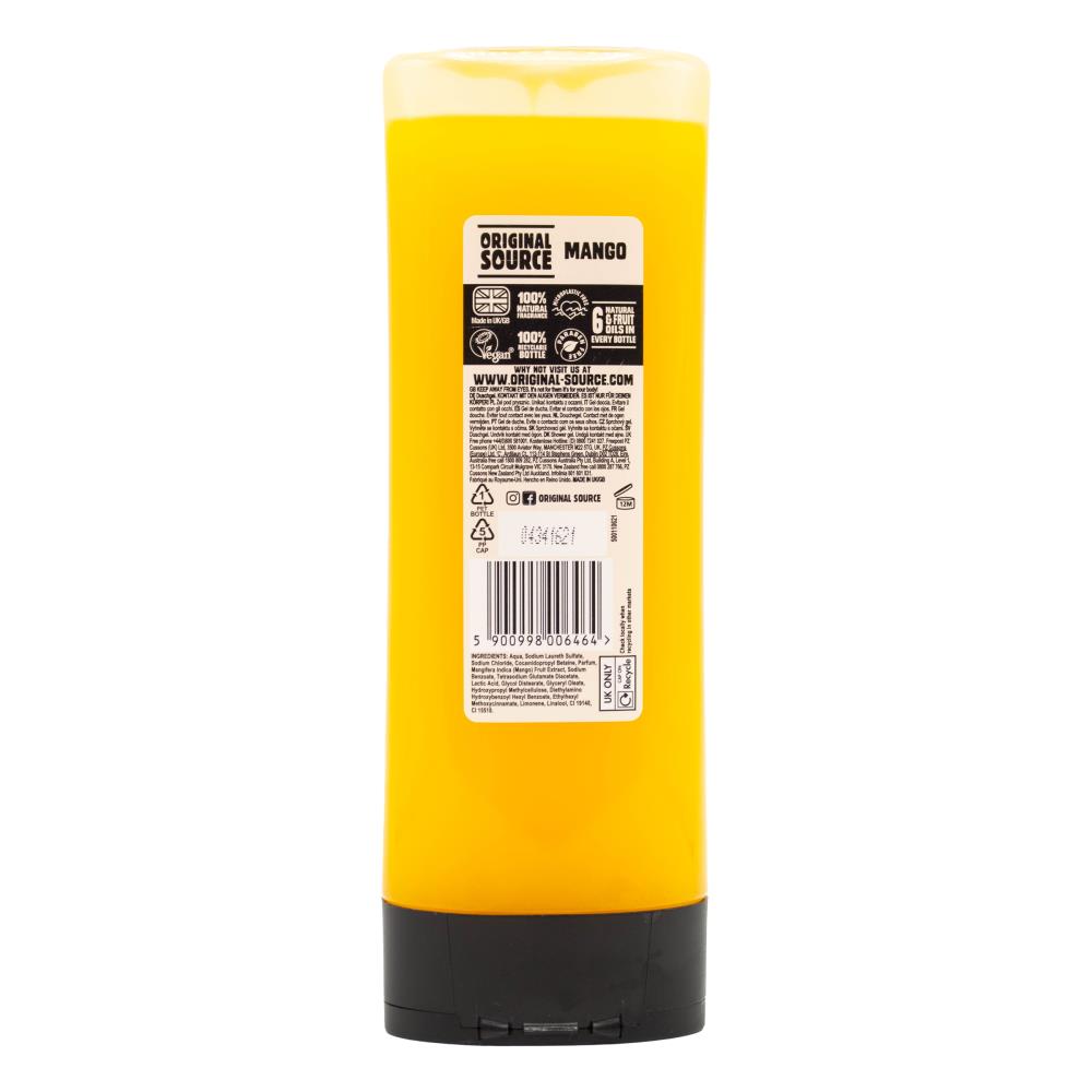 Original Source 500ml Shower Gel Juicy Mango (5x Pack)
