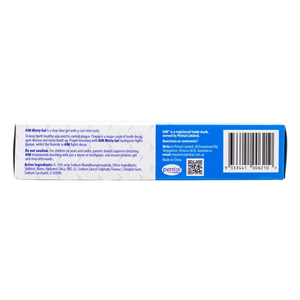 Aim Toothpaste Minty Gel 90g (Value Pack 12)