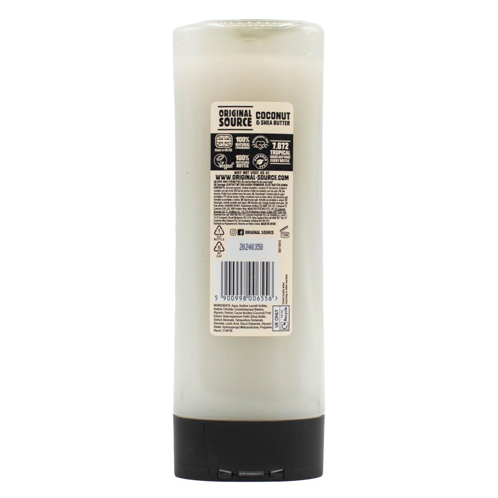 Original Source 500ml Shower Gel Tropical Coconut And Shea Butter (6x Pack)