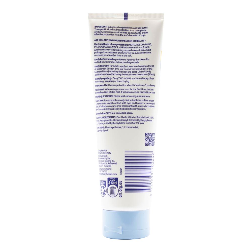 Cancer Council Sensitive Sunscreen Spf 50+ 4 Hours Water Resistant Lotion 110ml (4 Pack)