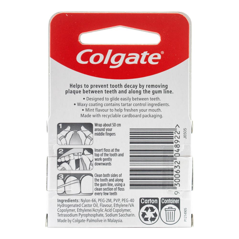 Colgate 25m Dental Floss Tartar Control Mint (6x Pack)